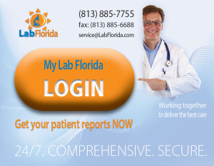 Login to MyLabFlorida to check tests results or place a test order